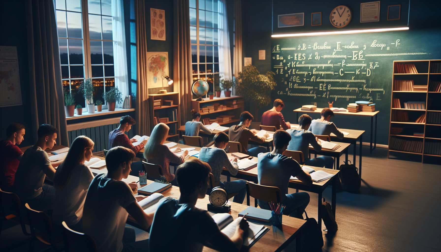 Как проходит вечерний урок